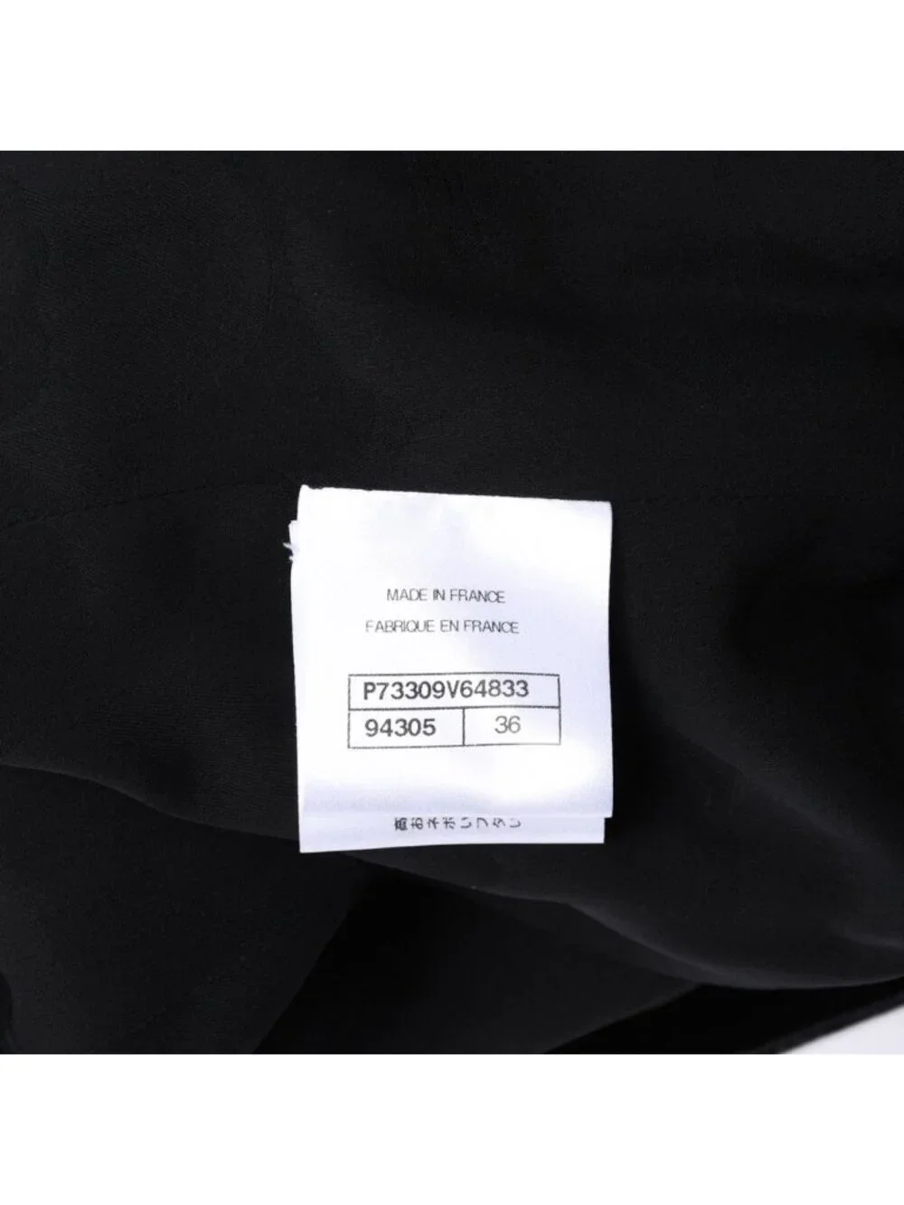 Chanel Long Coat CC Logo Corduroy Tweed Black Pink 36